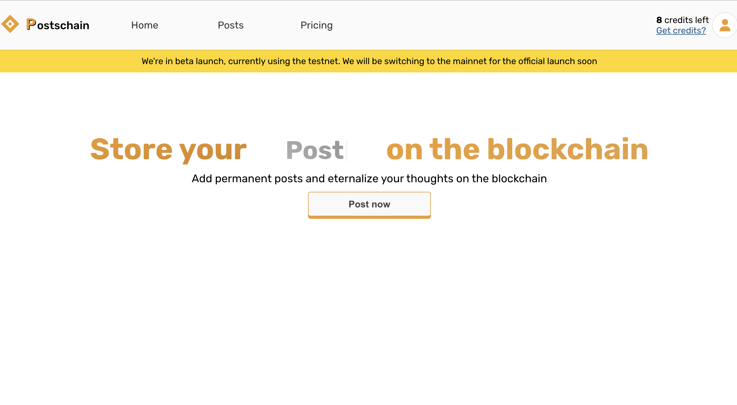 Postschain | Post on the blockchain